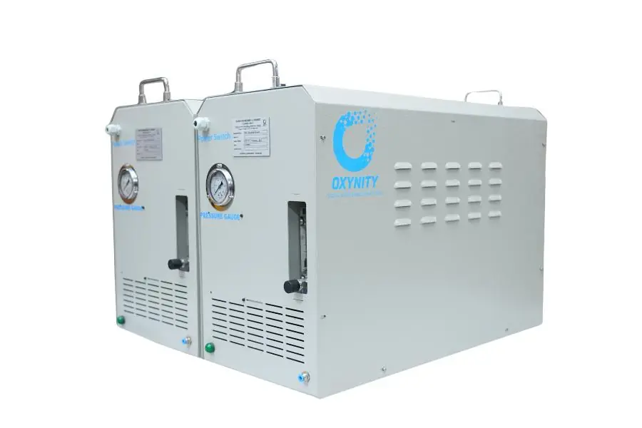 Two Oxynity generators showing outlet pipes