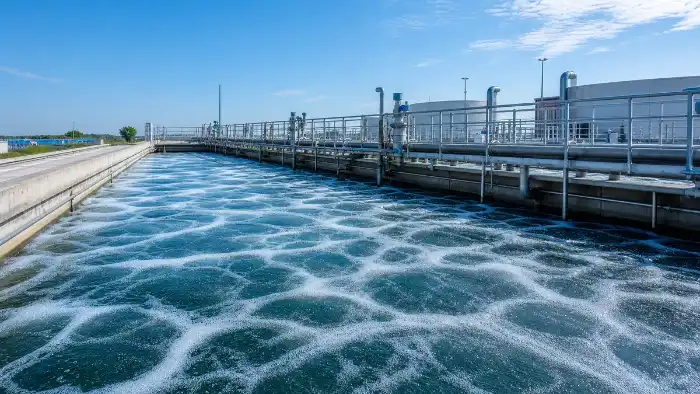 Wastewater aeration basin